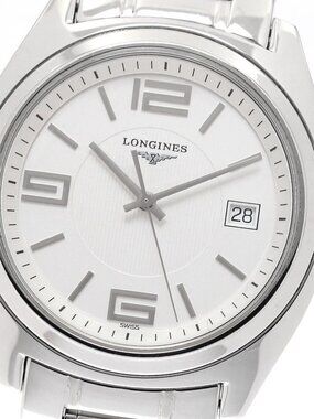 LONGINES Lungomare L3.632.4 Date Silver Dial Quartz Men's Watch